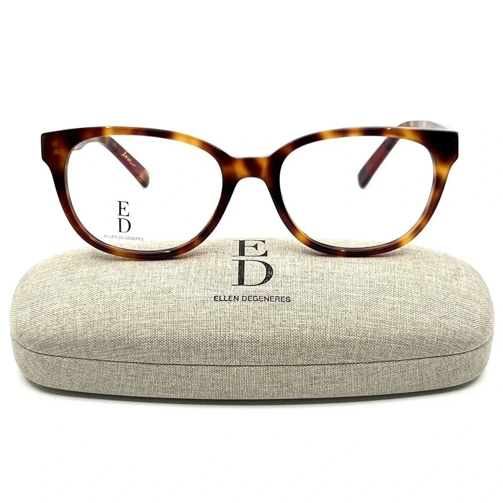ELLEN DEGENERES Eyeglasses O-04 TORT NEW!!!